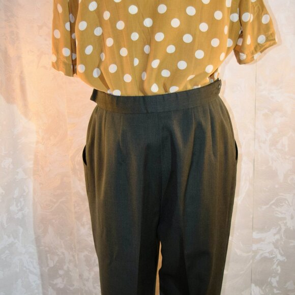 Women's Vintage Polka Dot Button Up Blouse Size XS - Picture 6 of 6